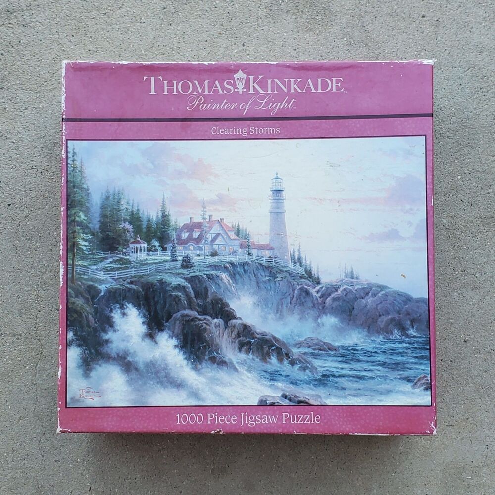 1000 Piece Jigsaw Puzzle “Clearing Storms” By Thomas Kinkade Painter Of Light